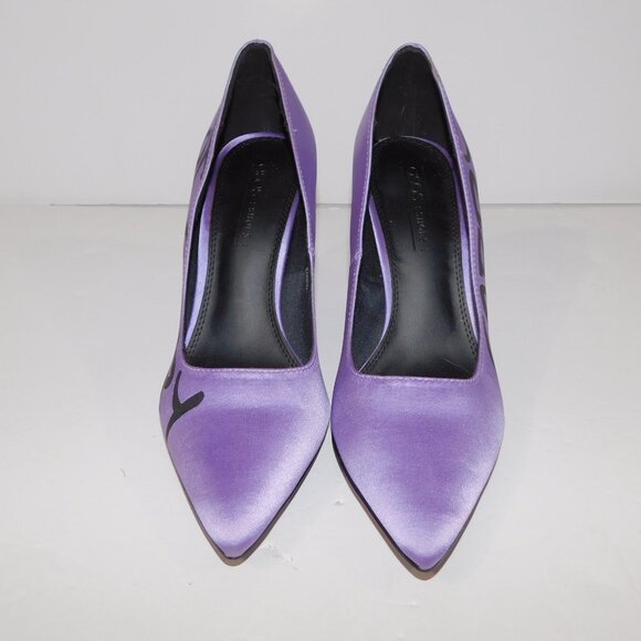ASOS Design Sorry Not Sorry Block Heel Court Shoes Lilac Purple Women 6 - Picture 4 of 11